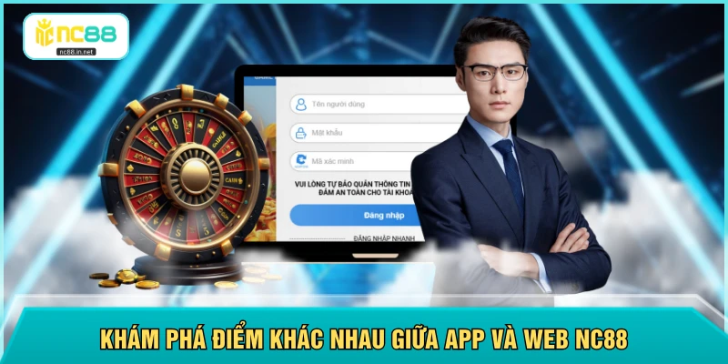 Khám phá điểm khác nhau giữa app và web NC88
