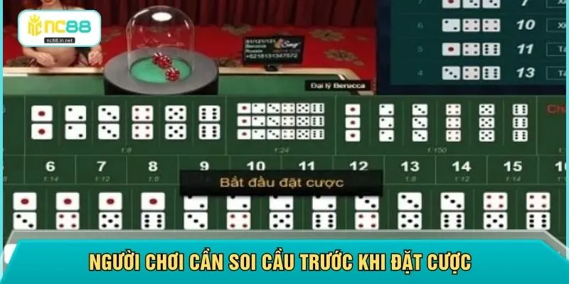 Người chơi cần soi cầu trước khi đặt cược